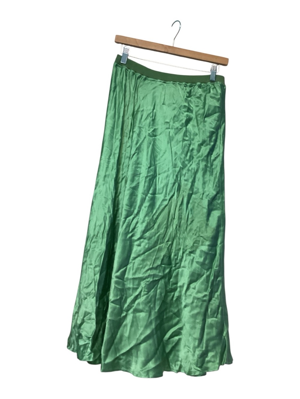 SKIRT IN CRINKLED SATIN